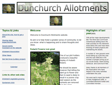 Tablet Screenshot of dunchurchallotments.org.uk